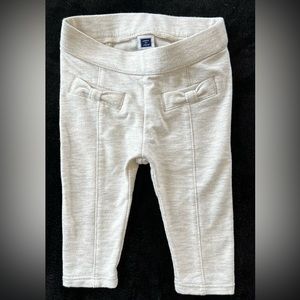 Janie and Jack Light Gray Ponte Pants Leggings 3-6 months